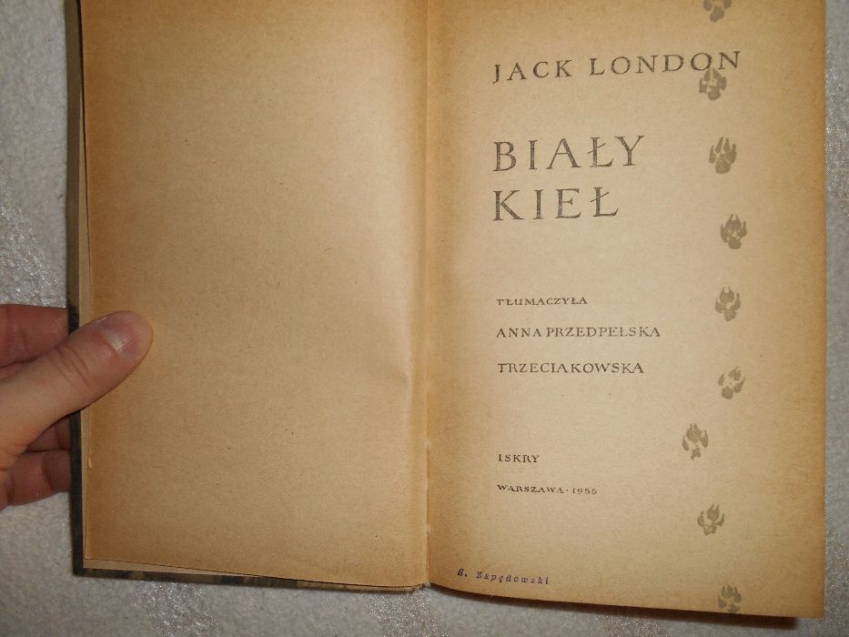 Jack London - Biały Kieł z 1955r.