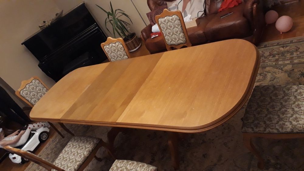 Stół dębowy rozkładany 180-260 cm