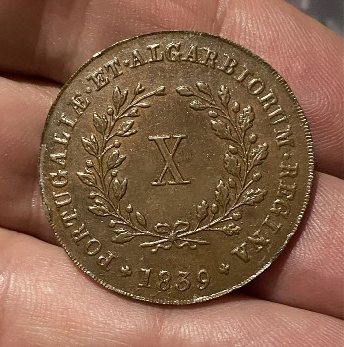 Moeda X Reis D MARIA II - 1839