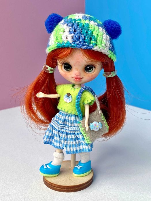 Lalka Petite Blythe custom ooak doll repaint nowa