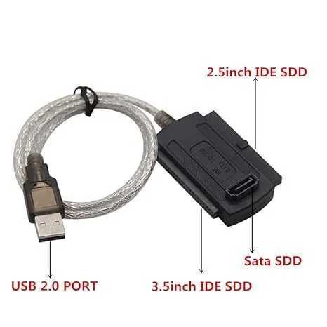 DIGIFLEX Konwerter USB adapter dysków twardy 2,5 3,5 SATA IDE TRIXES