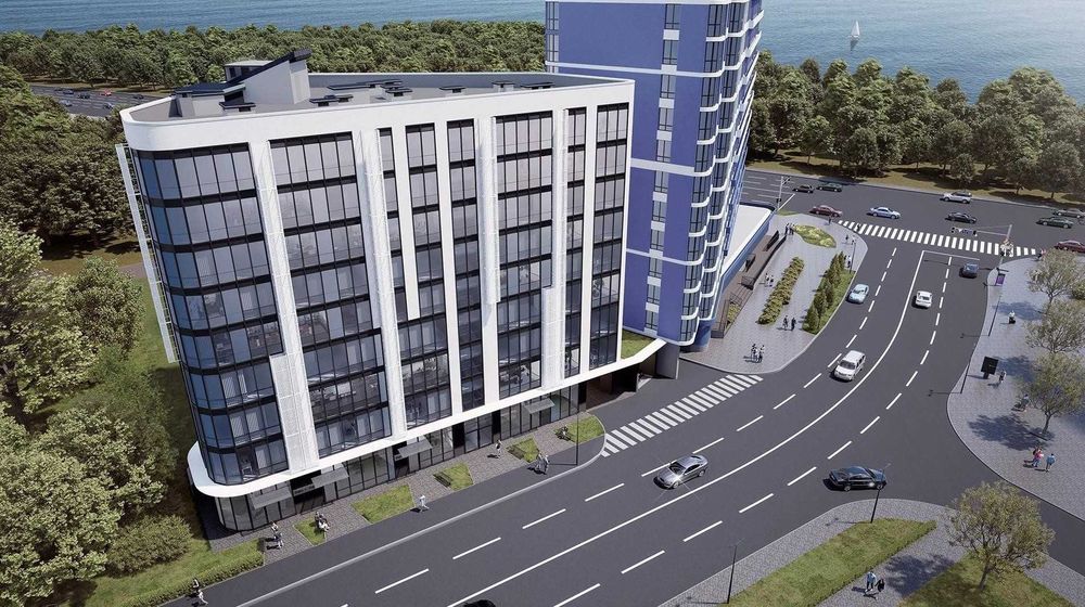 1-кімнатні апартамети 40 м² у ЖК Канкріт, Дніпровська набережна