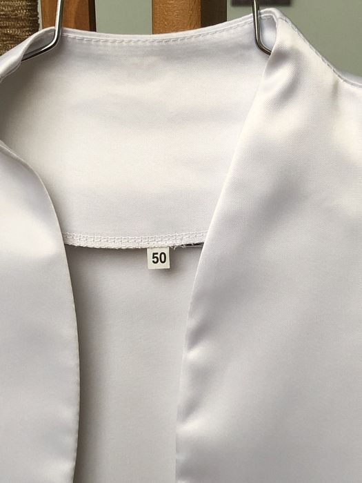 Весільне атласне болєро, весільна накидка, нова, 50 розмі