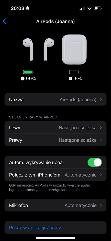 airpods 2 A1602 apple słuchawki