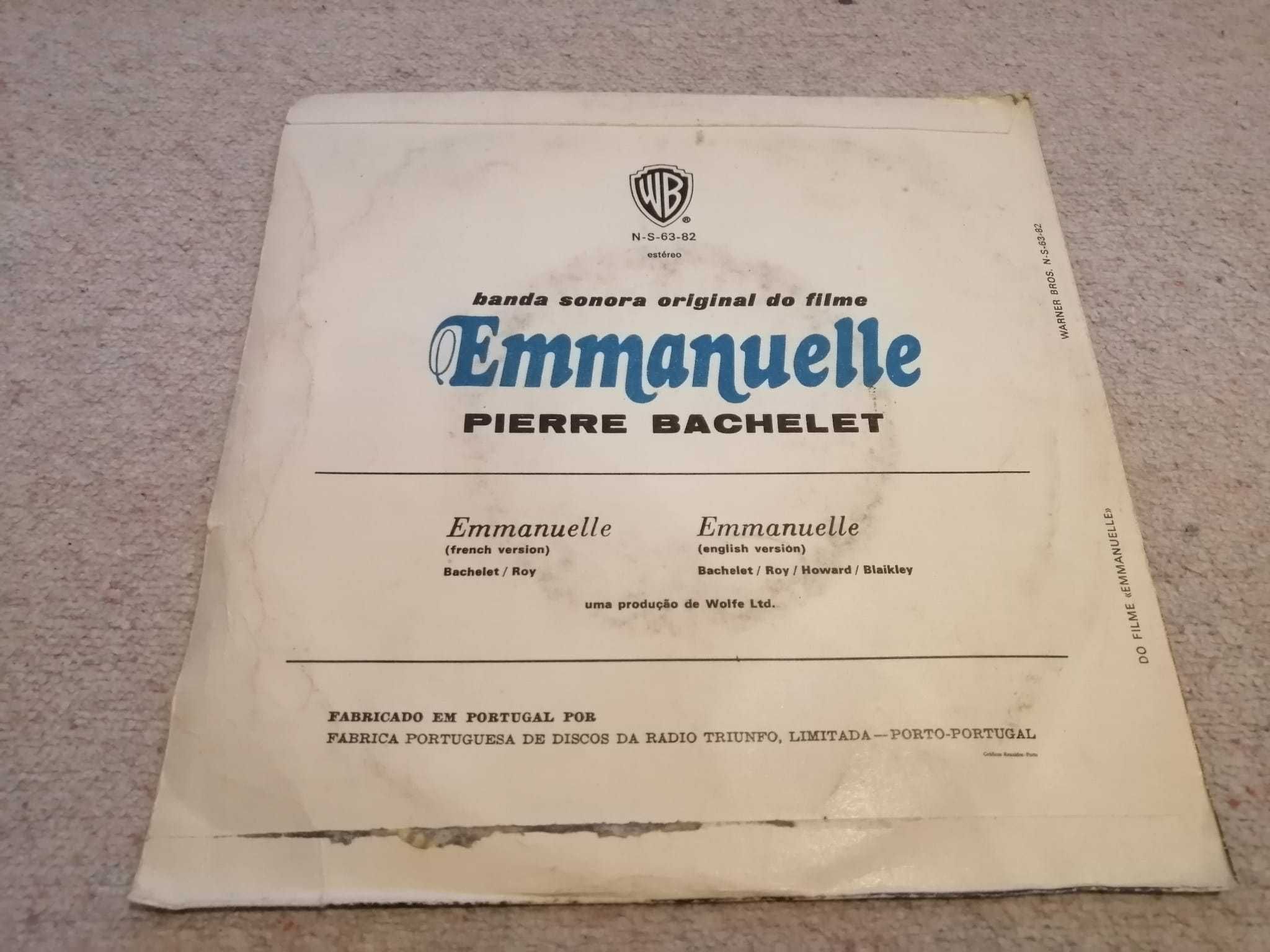 Disco Vinil single, banda sonora Emmanuelle, Pierre Bachelet, 1974
