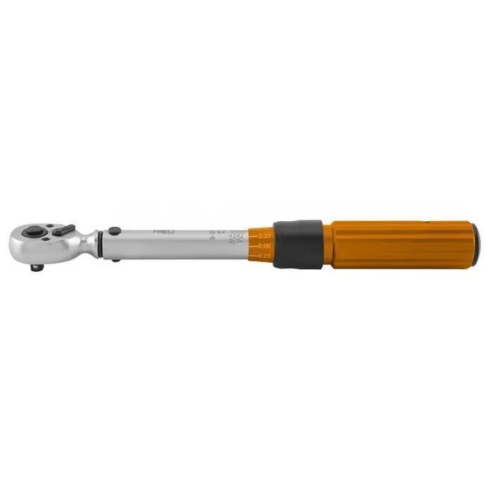 Klucz Dynamometryczny Dwukierunk.1/4'' 5-25Nm, Zestaw 21Szt. Neo