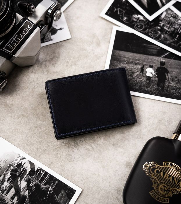 mały, skórzany portfel męski bez zapięcia - buffalo wild