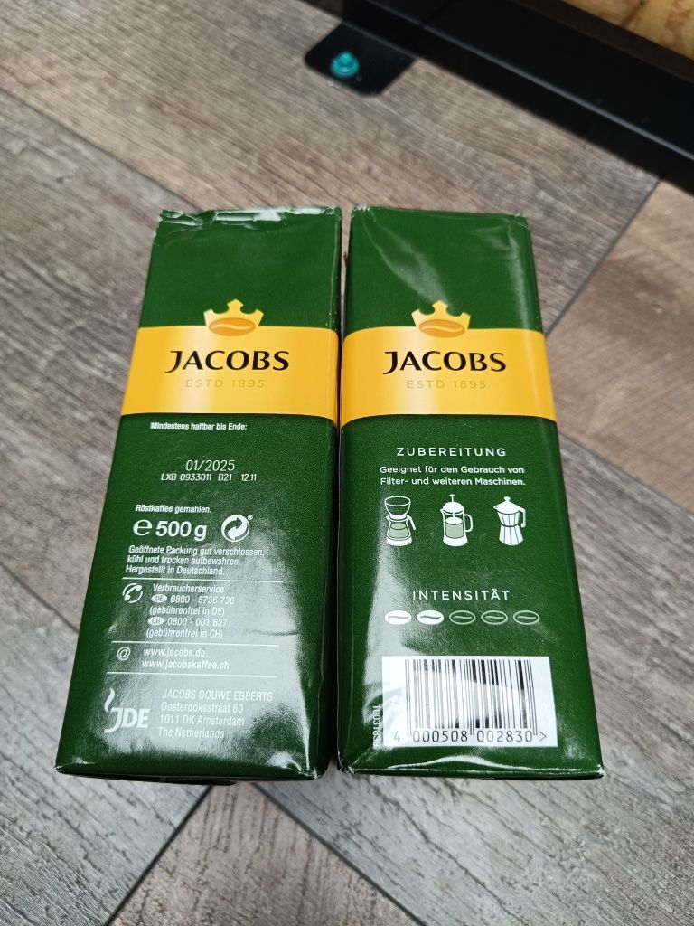 Kawa mielona Jacobs Mild 2x 500g Holandia