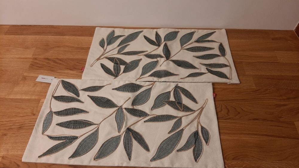 Poszewki nowe wiosenne haftowane 2 szt home&you, 30x60cm, za za sztuke