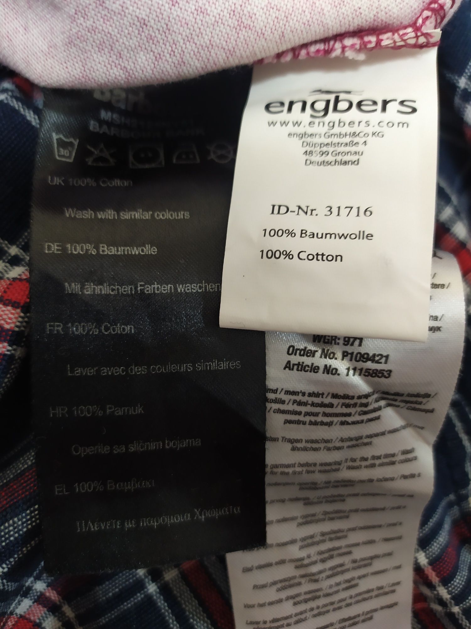 Рубашка мужская Engbers / Barbour / Identic man