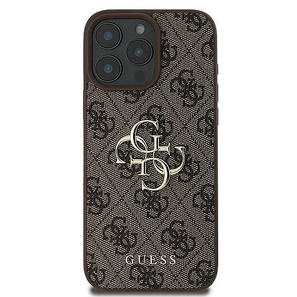 Etui Guess 4G Big Logo na iPhone 16 Pro - brązowe