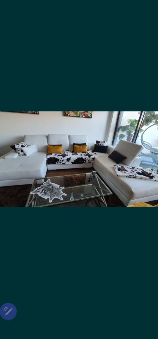 Sofá com 2 chaises longues,  NOVO
