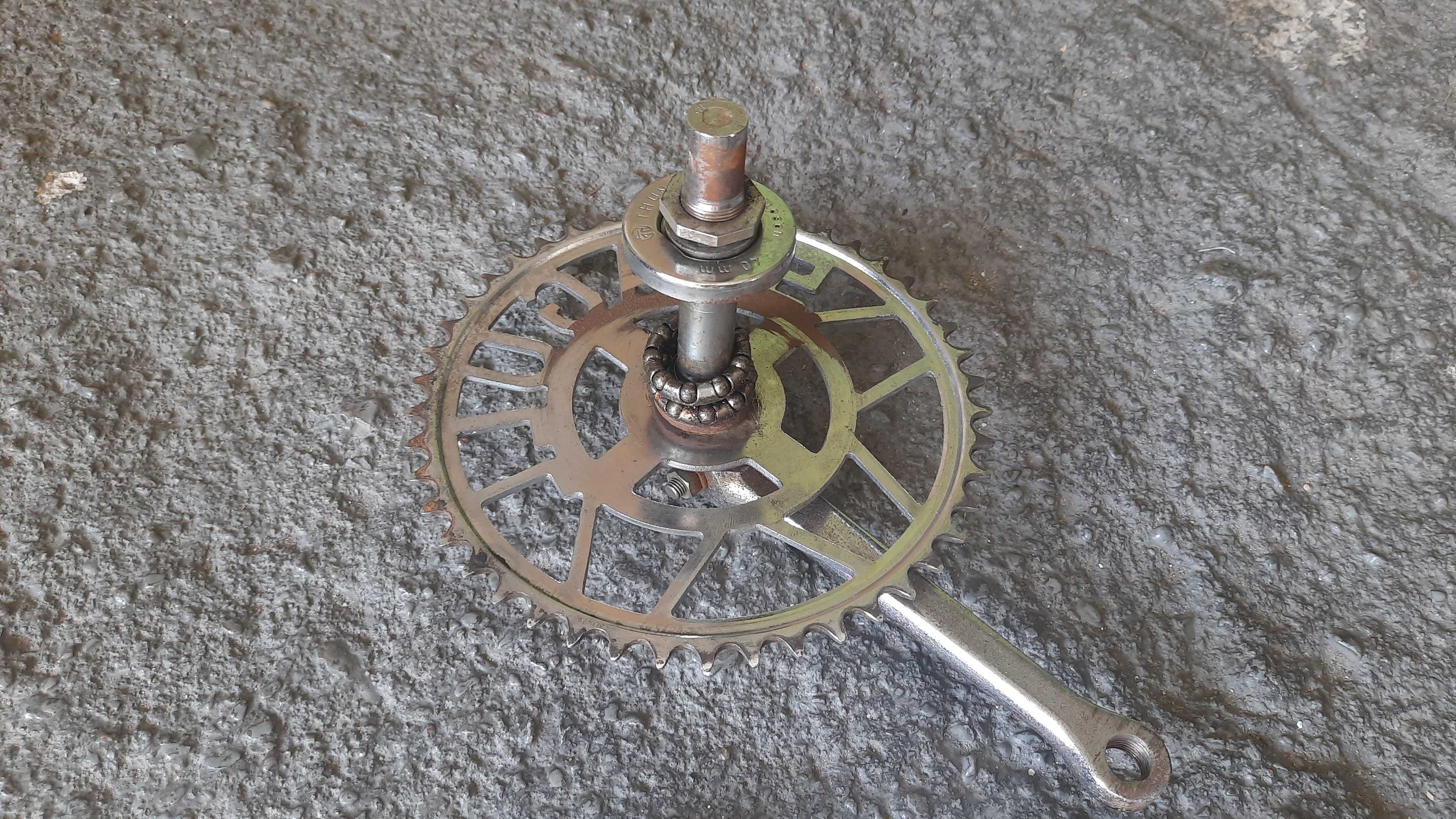 Zabytkowy grawerowany mechanizm korbowy SEAGULL