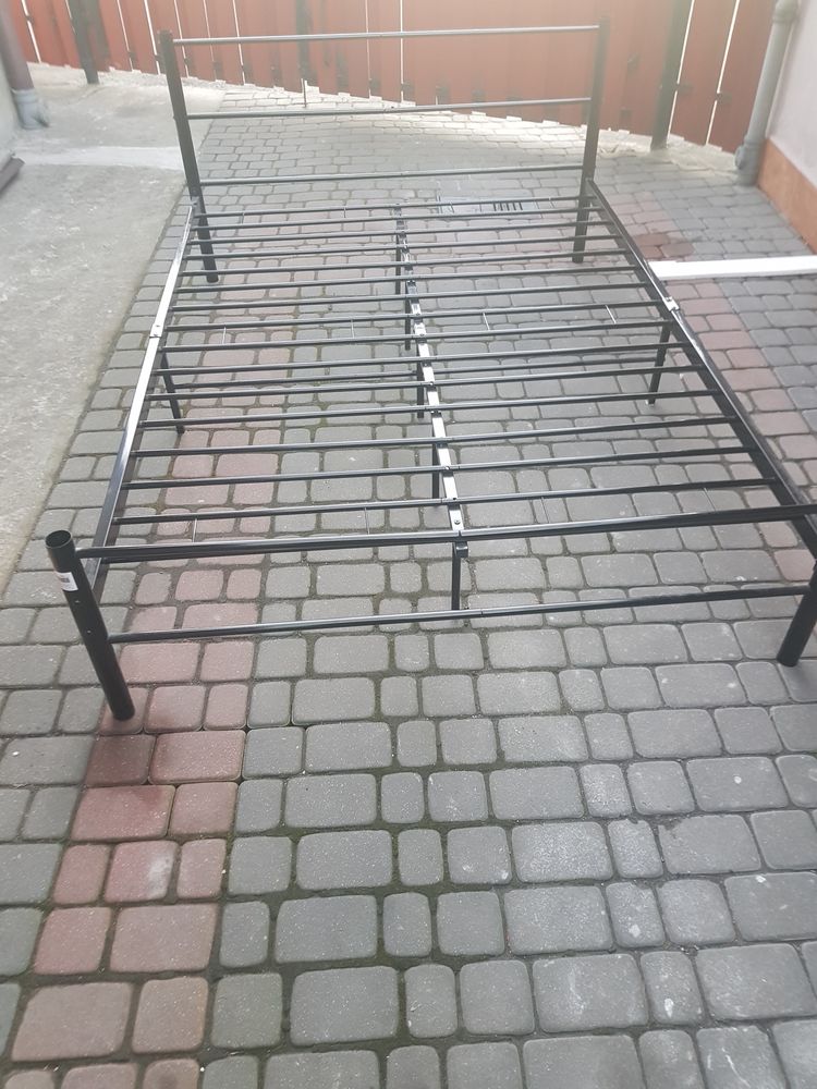 Łóżko metalowe ze stelażem 145x206cm wysyłka