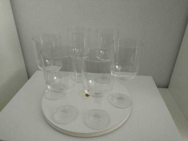 Conjunto de copos de cristal Fátima Lopes