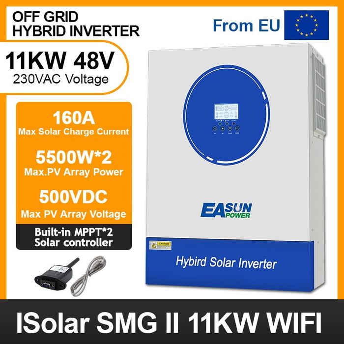Інвертор Easun EOSAN 11kW Off-Grid 3-Phase с MPPT и WiFi