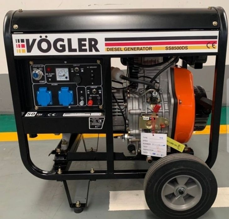 Agregat prądotwórczy  generator prądu 5 kW VÖGLER 1 Phase+ ATS Pluge