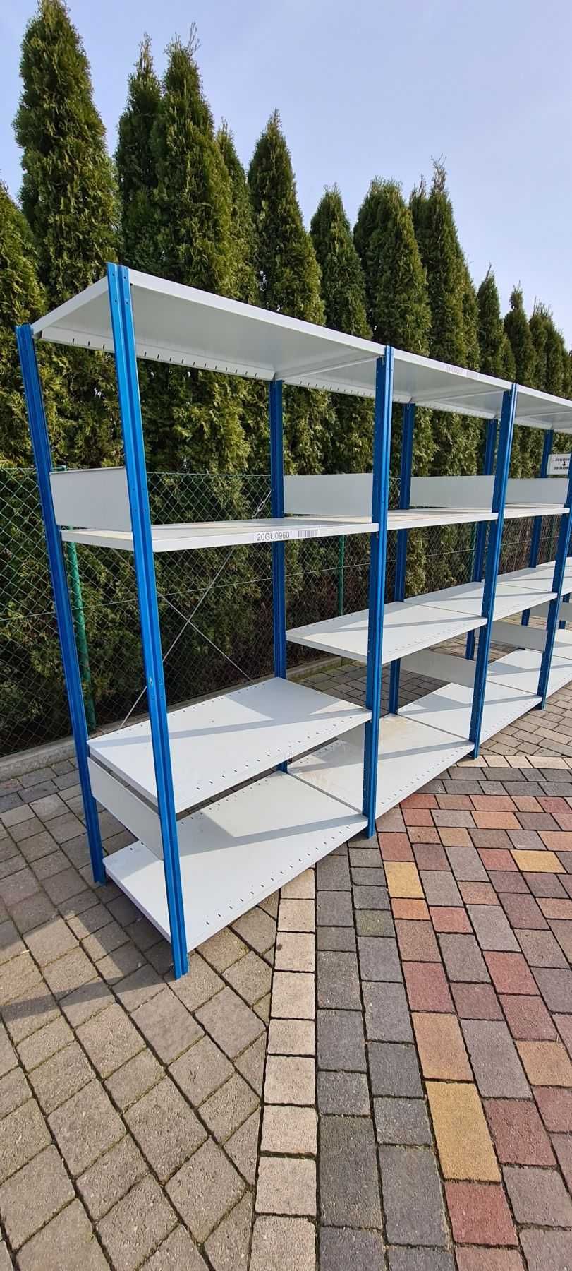 Regały magazynowe z demontażu używane 60gł x130x200-350cm wys.