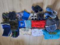 Zestaw ubrań dla chłopca rozm. 98/104 i buty 25/26