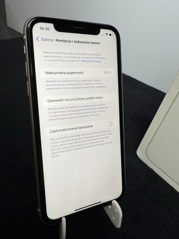 iPhone 11|White|100%|Bardzo Dobry|Pełen Zestaw