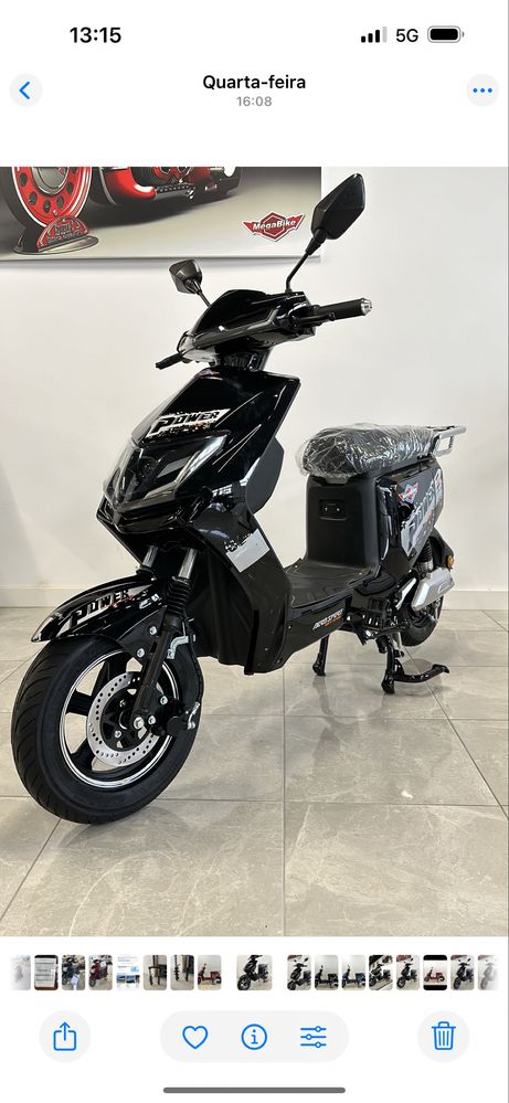 LANÇAMENTO EXCLUSIVO,Motas elétricas novas BATERIA DE LÍTIO desde 990€