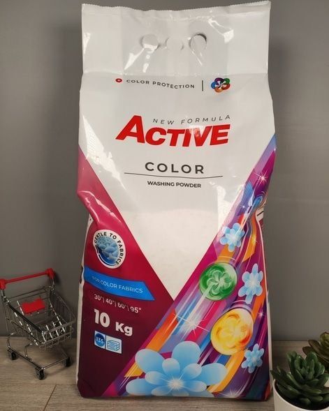 Пральний порошок актів колор Active color 10кг порошок для стирки
