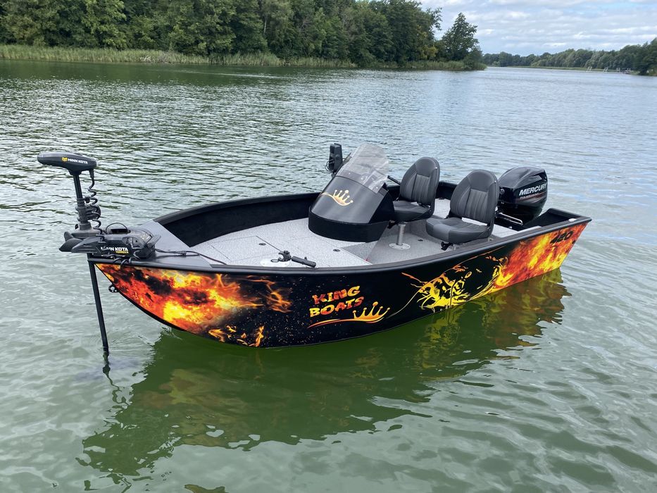 Łódka aluminiowa KING 420 sterówka