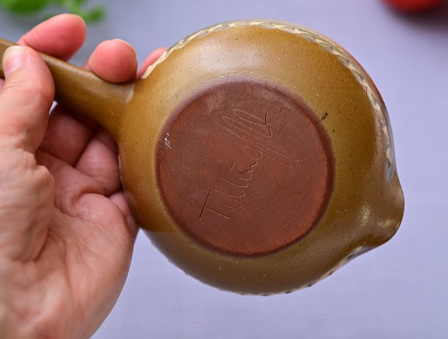 ceramiczny zestaw Świecznik i rondel