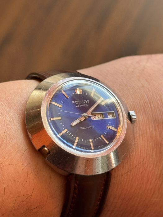 Zegarek Poljot UFO 23jewels Automatic, bardzo duży 46/41mm
