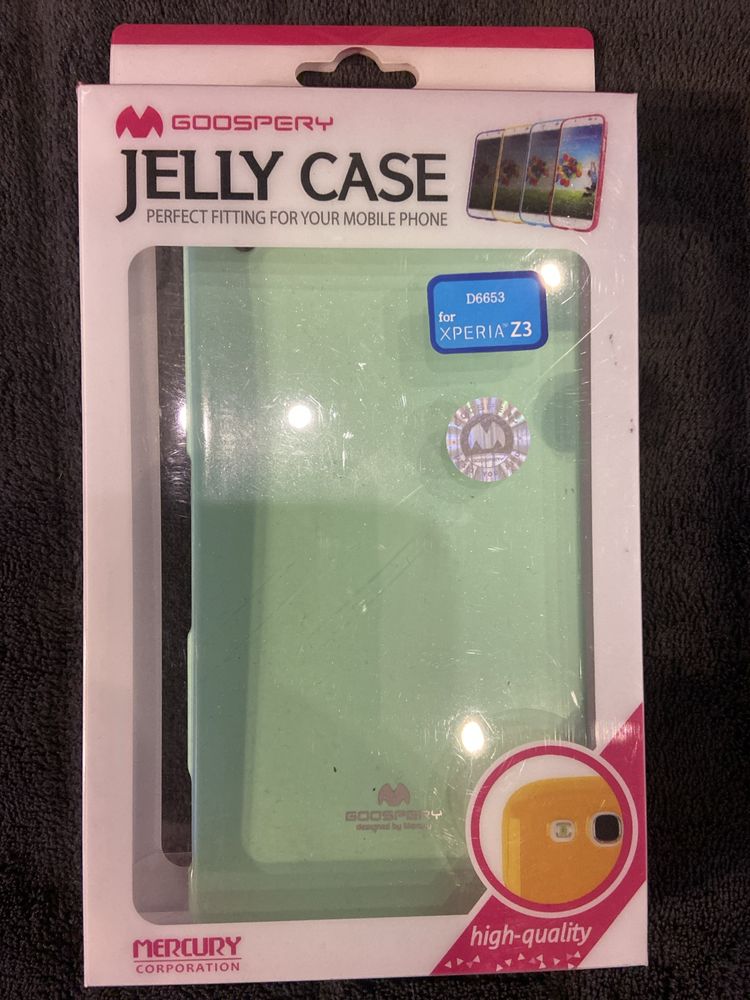 Etui silikonowe Jelly Case Sony Xperia Z3 miętowy