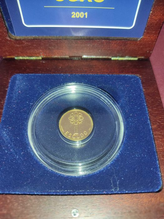 Moeda em Ouro "Flor de Cunho" 1 escudo - Edição Limitada