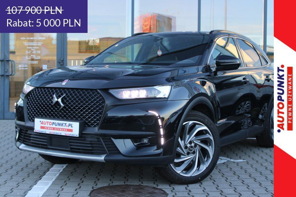 DS Automobiles DS 7 Crossback Performance Line, 2021r. Fv23%, Kamera, FullLED, Grzana Szyba, Alcanta