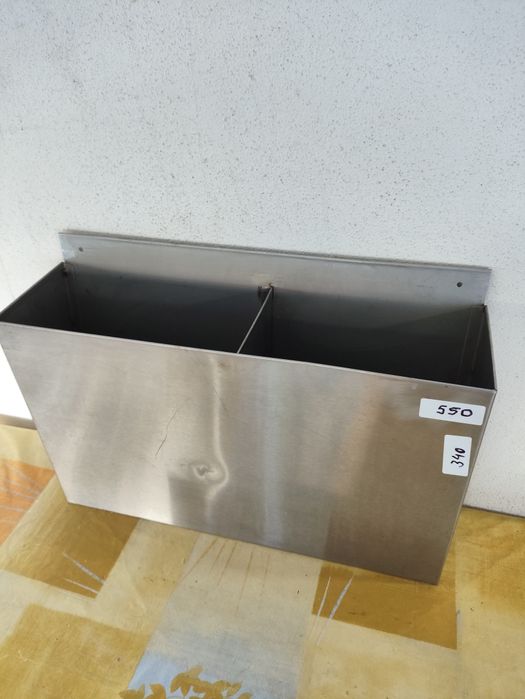 Gaveta em inox porta sacos 550x340x 150x90