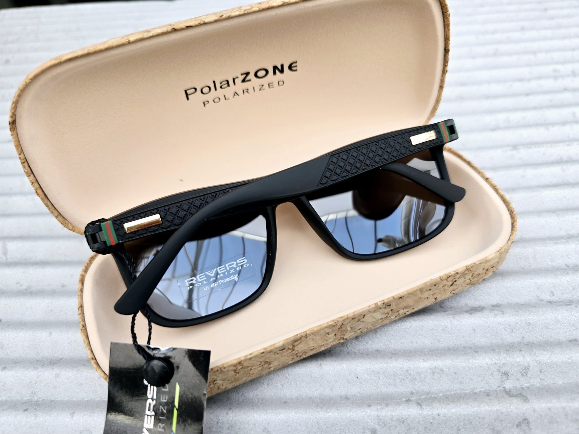 Modne stylowe okulary przeciwsłoneczne męskie marki Revers nowe