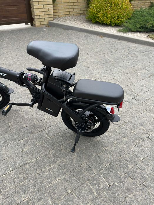 Електровелосипед ASKMY U15 чорний (48V 600W 18AH з сидінням та кошиком
