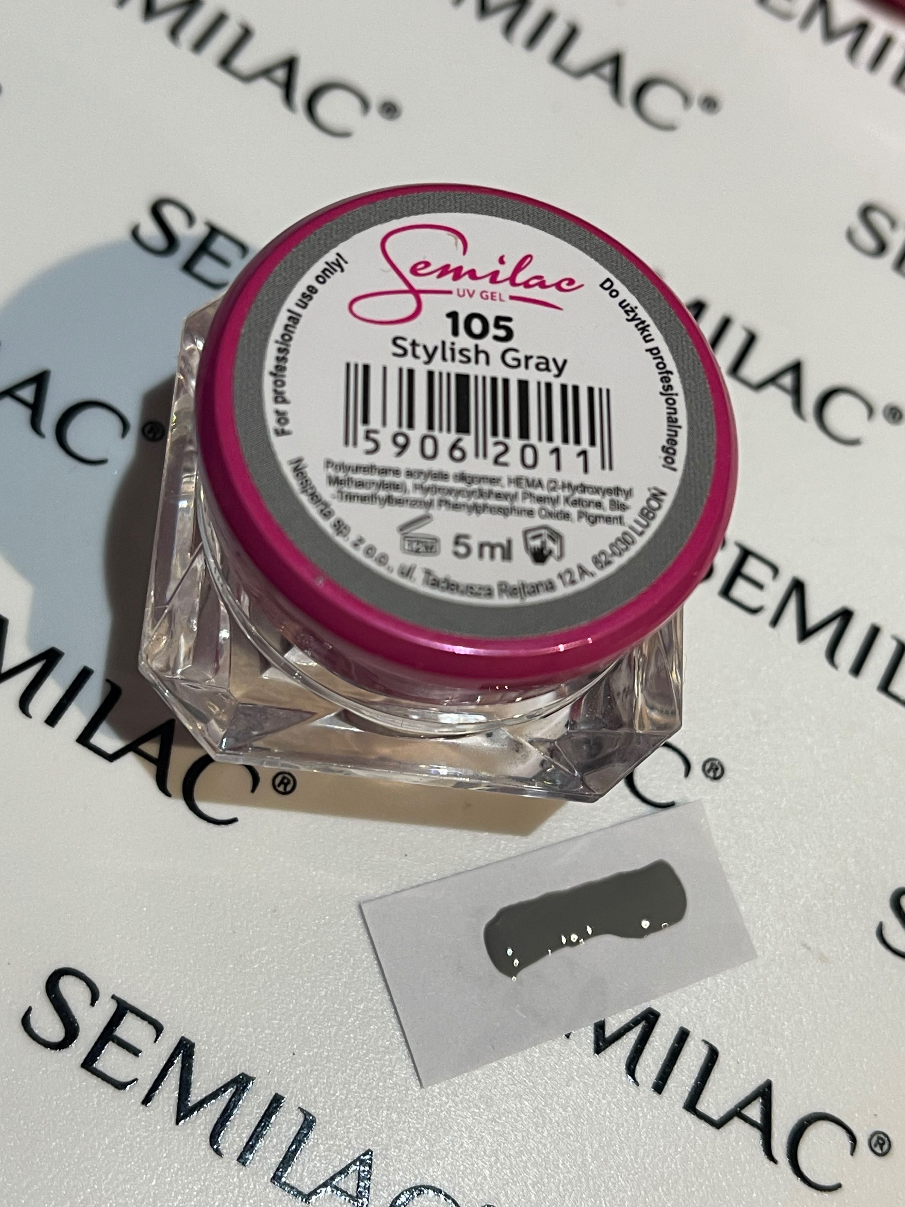 Semilac - żel do paznokci - 105 Stylish Gray