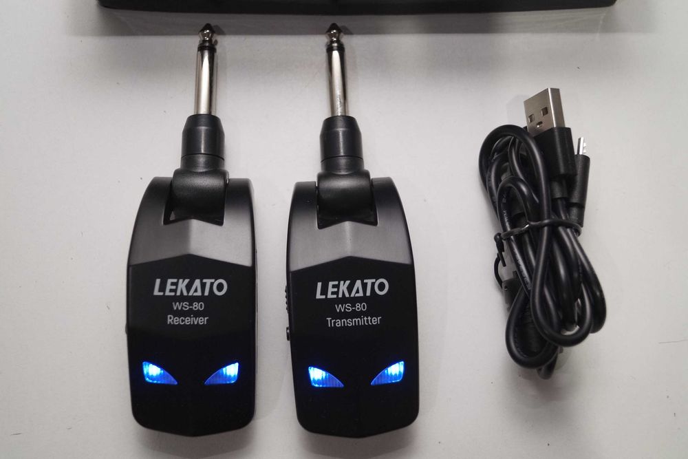 1260 LEKATO WS-80 Bezprzewodowy kabel do gitary System gitarowy 2,4GHz
