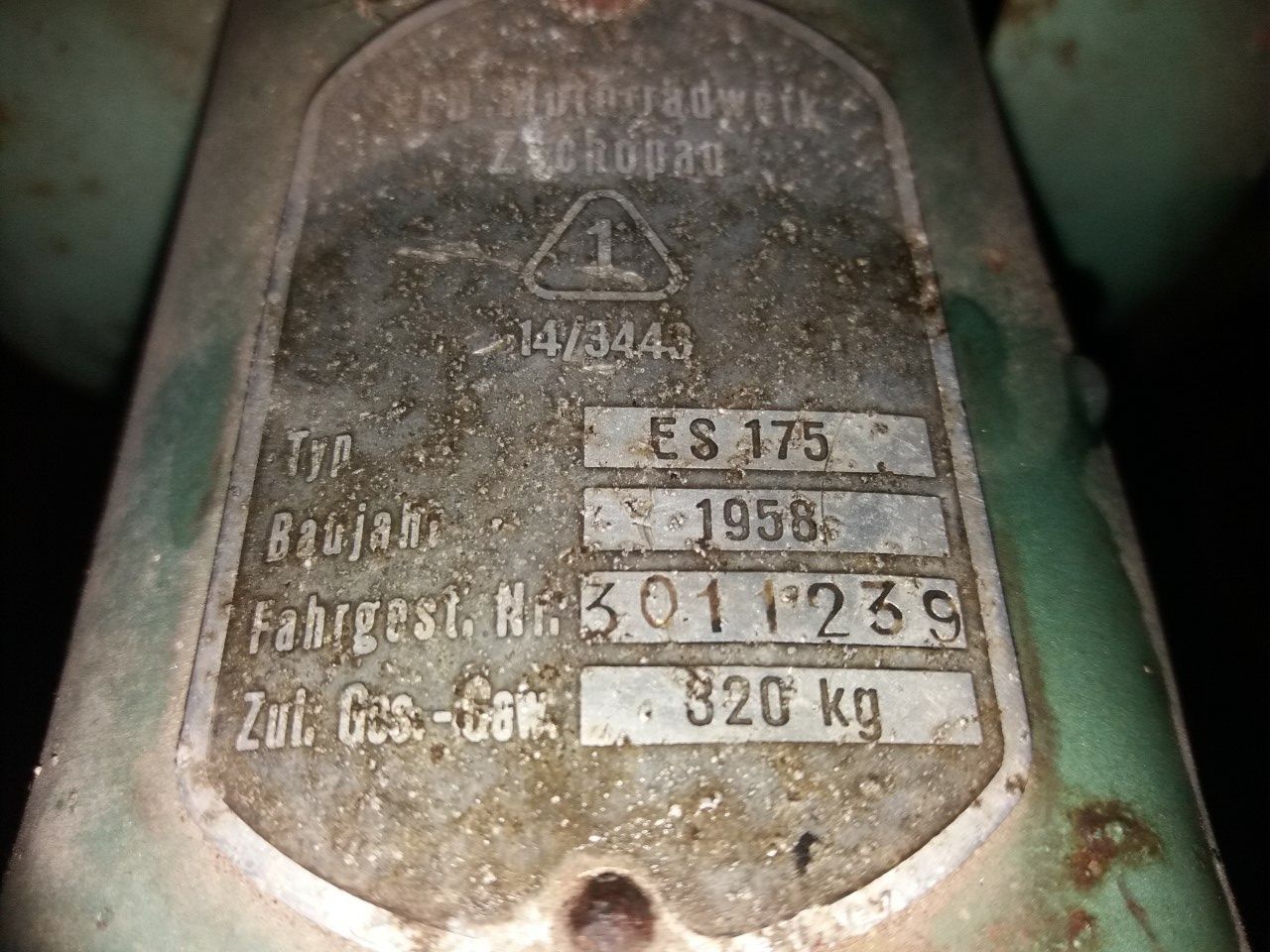 Мотоцикл MZ ES175 1958 р.в., заводська комплектація. Made in DDR.