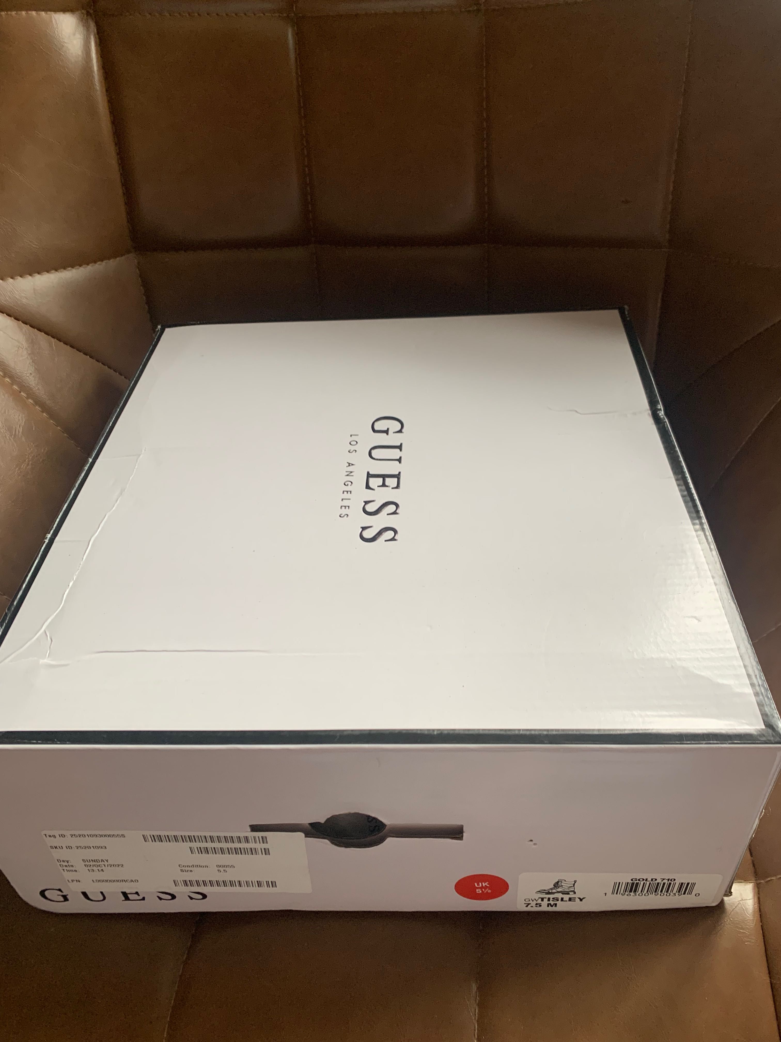 Nowe buty Guess Tisley 38.5 oryginalne 39 złote botki trapery