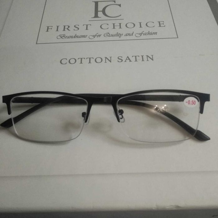 Очки для зрения с минусовыми диоптриями  от -0,5;  -0,75  до  -10,0