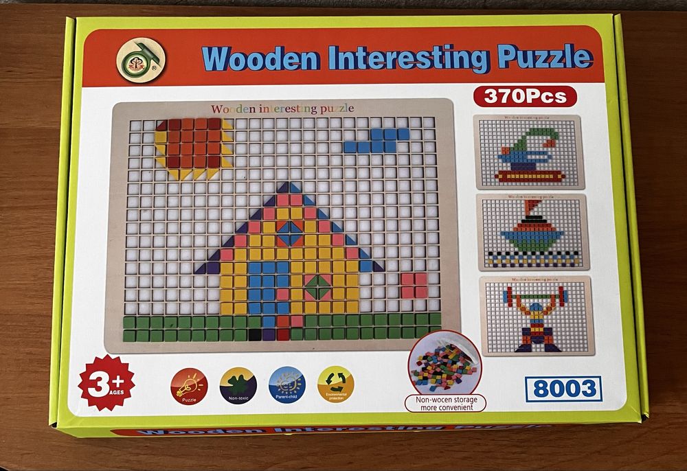 Деревянная мозаика-пазл Wooden Interesting Puzzle