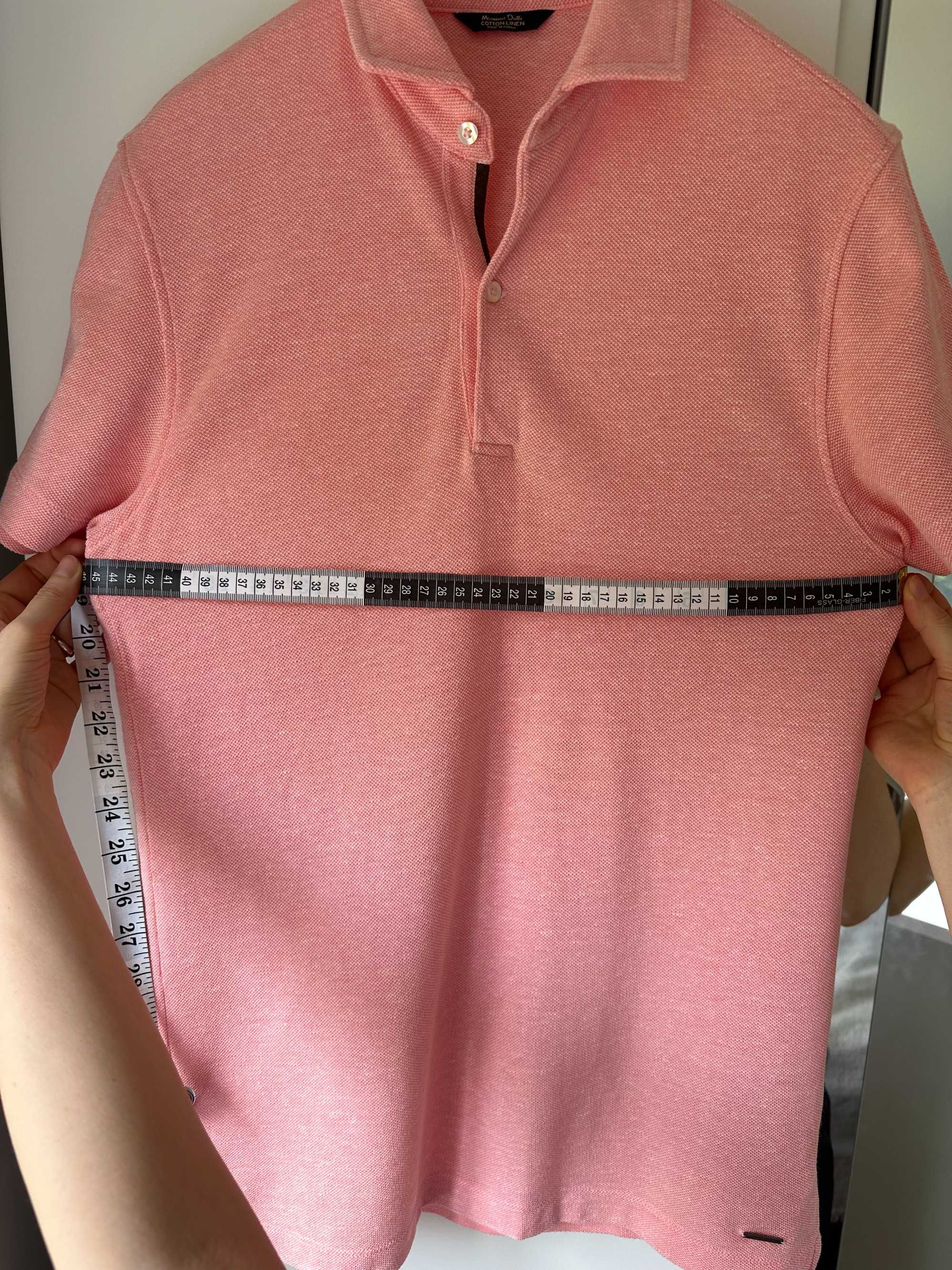 Сорочка Поло Massimo Dutti, льон+бавовна, розмір М/S