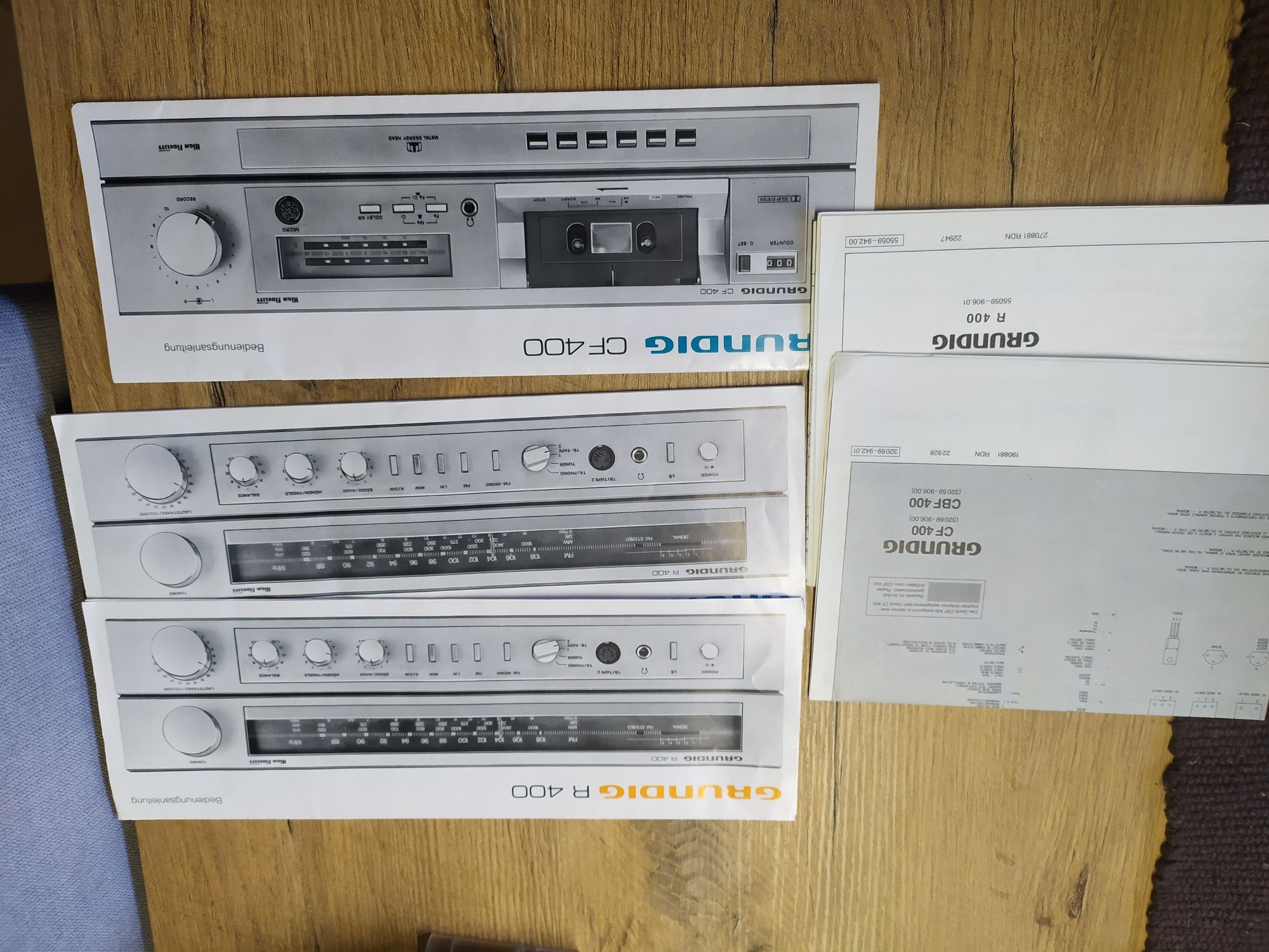 Grundig amplituner 400 papiery stan bdb