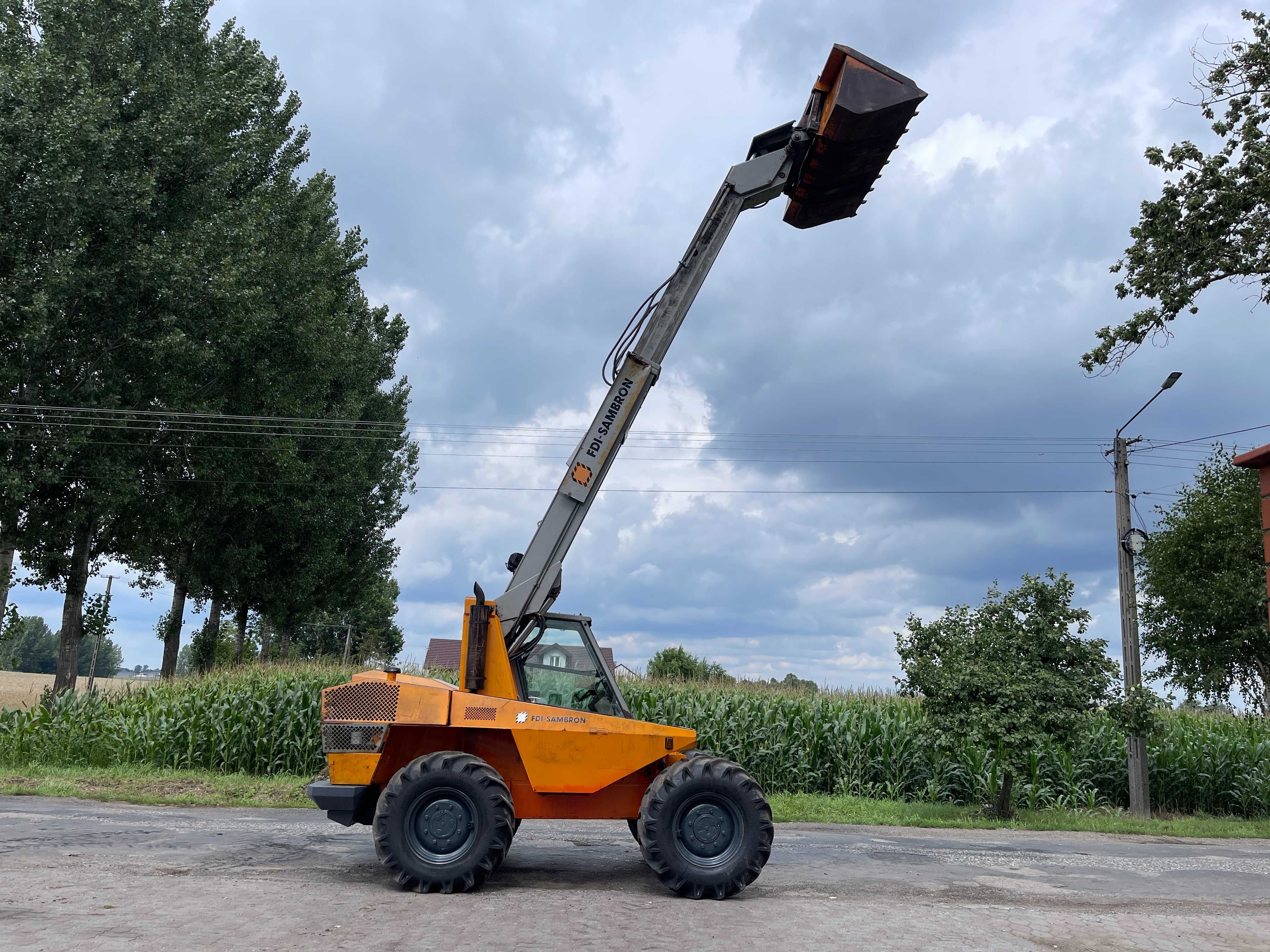 Ładowarka teleskopowa FDI SAMBRON T2567*Łyżka,4x4,Bdb stan,7 Metrowa!