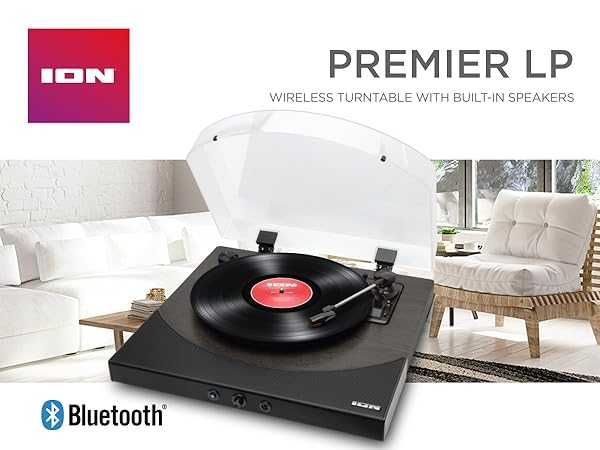 Estado novo - Gira discos vinil  - ION Audio Premier LP Bluetooth