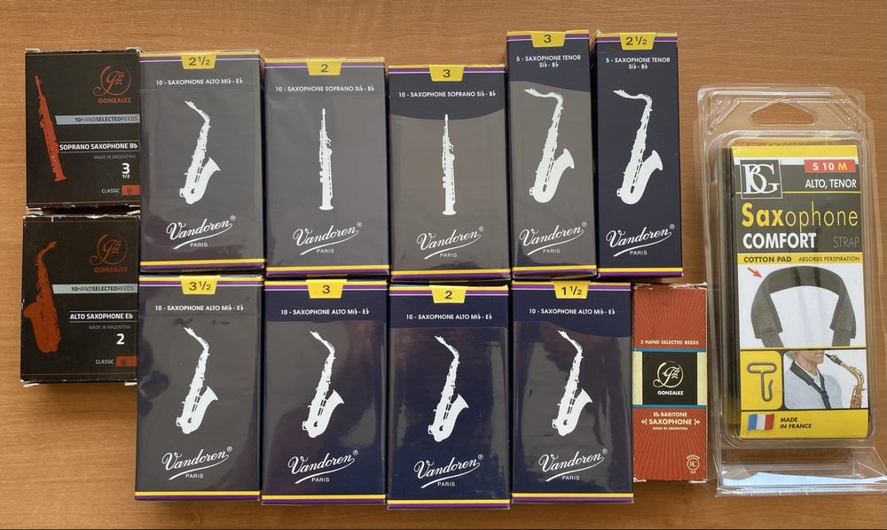 Vandoren, Rigotti,Gonzalez Тростини, кларнет,Саксофон,Аксесуари