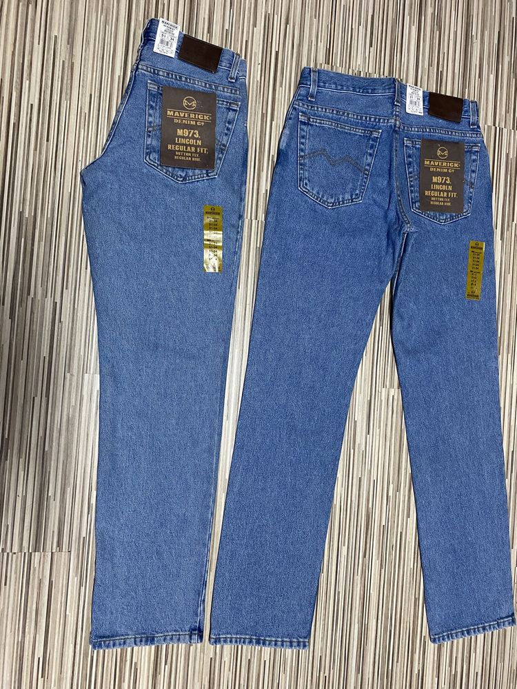 Spodnie męskie jeans 31/34 pas 80 cm komplet 2 pary Maverick nowe