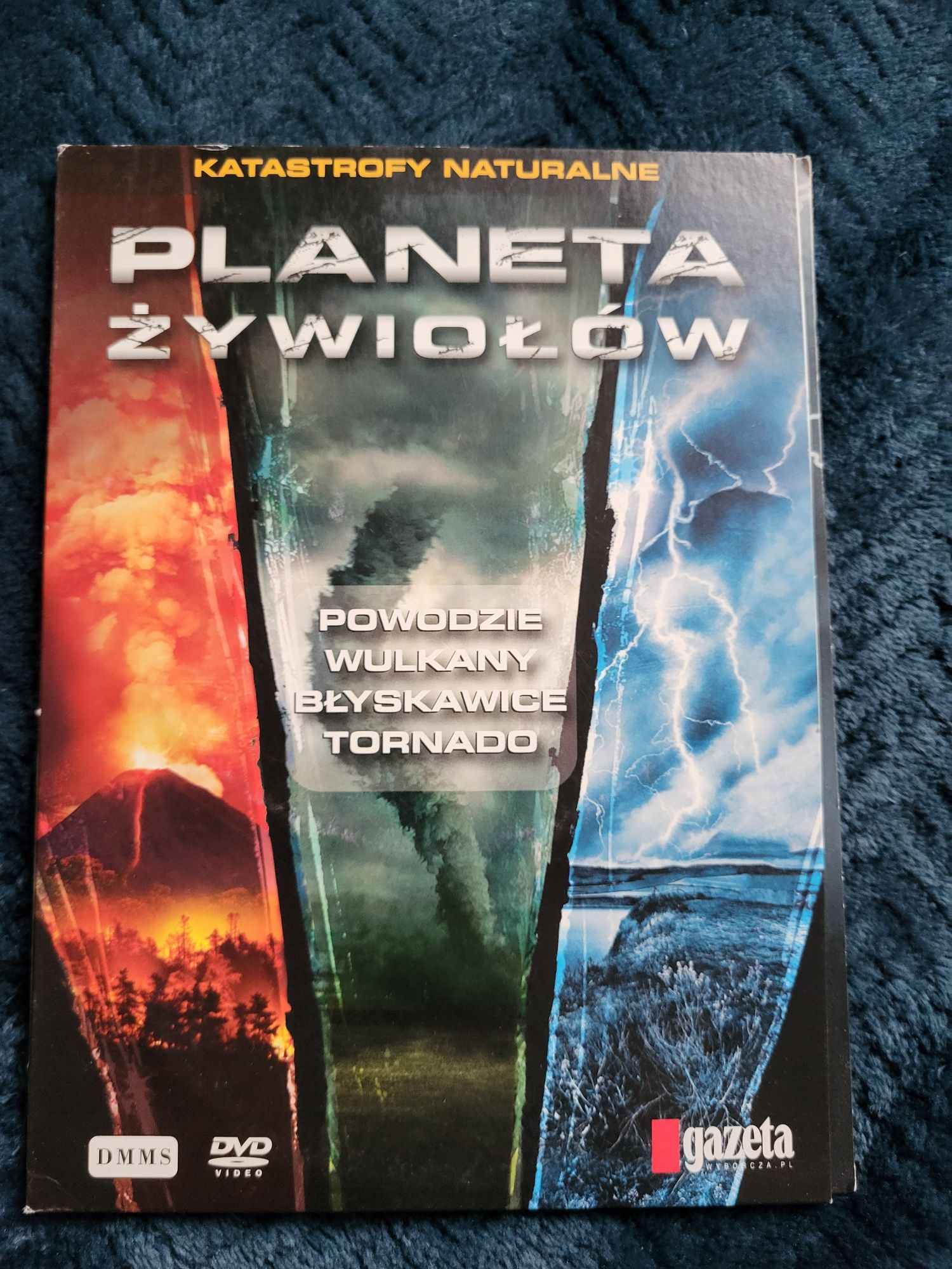 Filmy Dvd seria Planeta żywiołów Powodzie Wulkany Błyskawice Tornado