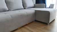 Rogówka narożnik kanapa sofa łóżko Light Grey