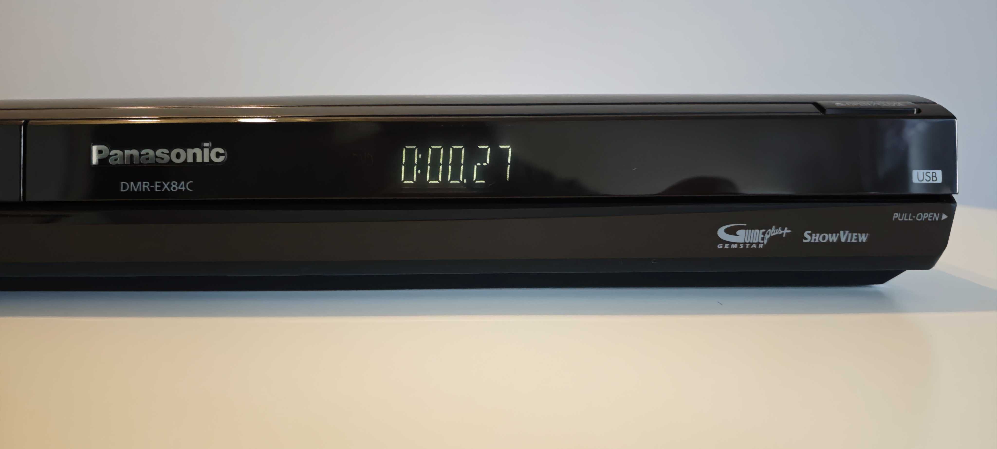 Nagrywarka z dyskiem HDD160GB Panasonic DMR-EX84C +Pilot Pl menu USB